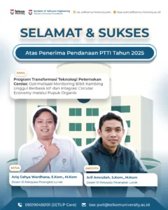 PRESTASE: Prestasi Dosen Software Engineering Telkom University Purwokerto Raih Pendanaan PTTI 2025