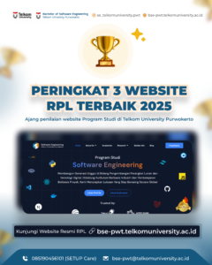 PRESTASE: Website RPL Telkom University Purwokerto Raih Peringkat 3 Website Terbaik 2025